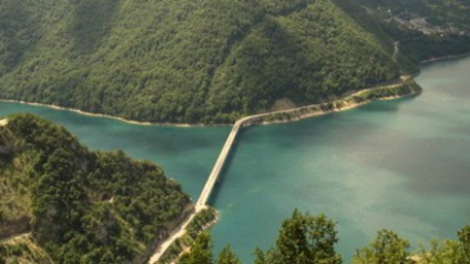 Canoë sur le lac Piva